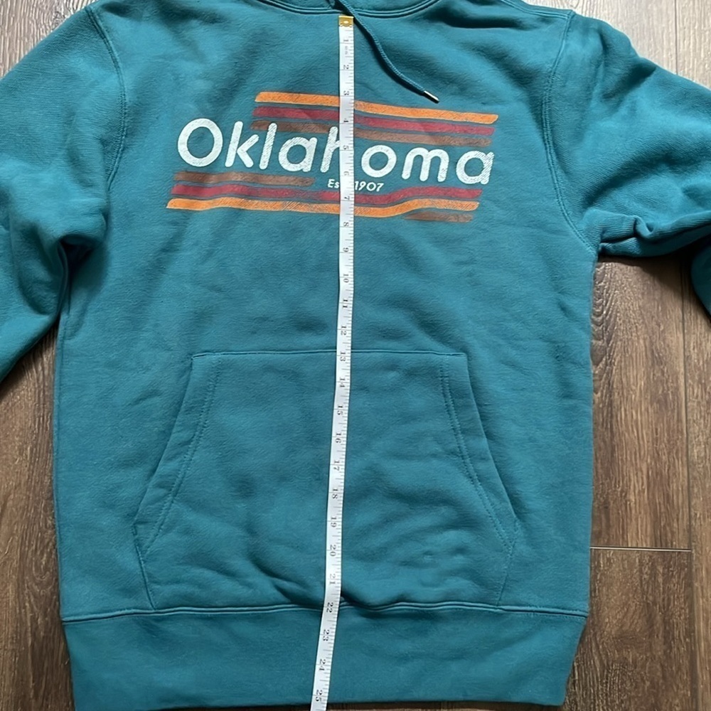 State Of Mine Oklahoma Teal Hoodie - Picture 6 of 8